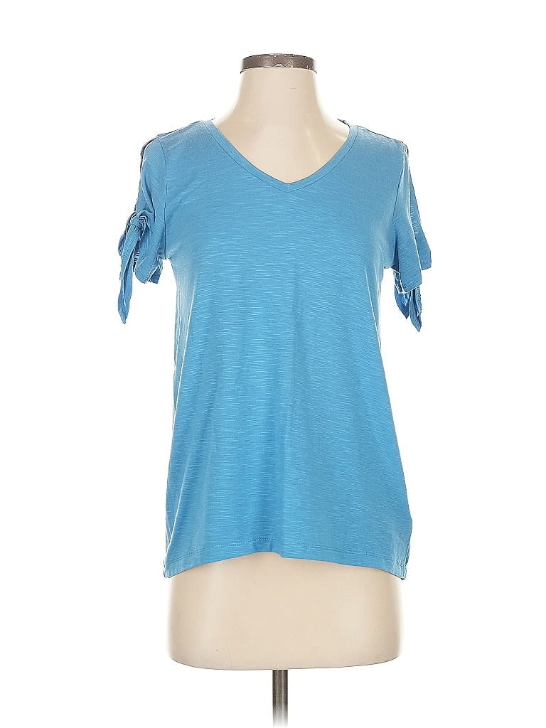 Pre-owned Jones New York Signature Short Sleeve T-shirt In Blue