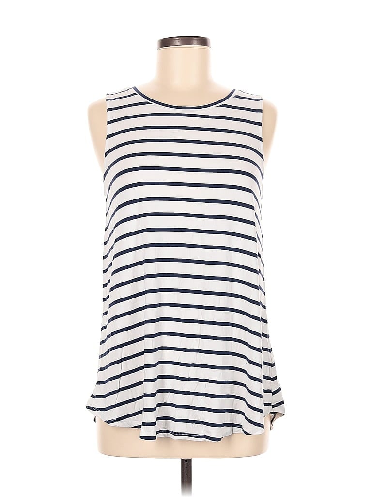 Pre-owned Old Navy Sleeveless Top Ivory Boatneck Tops In White