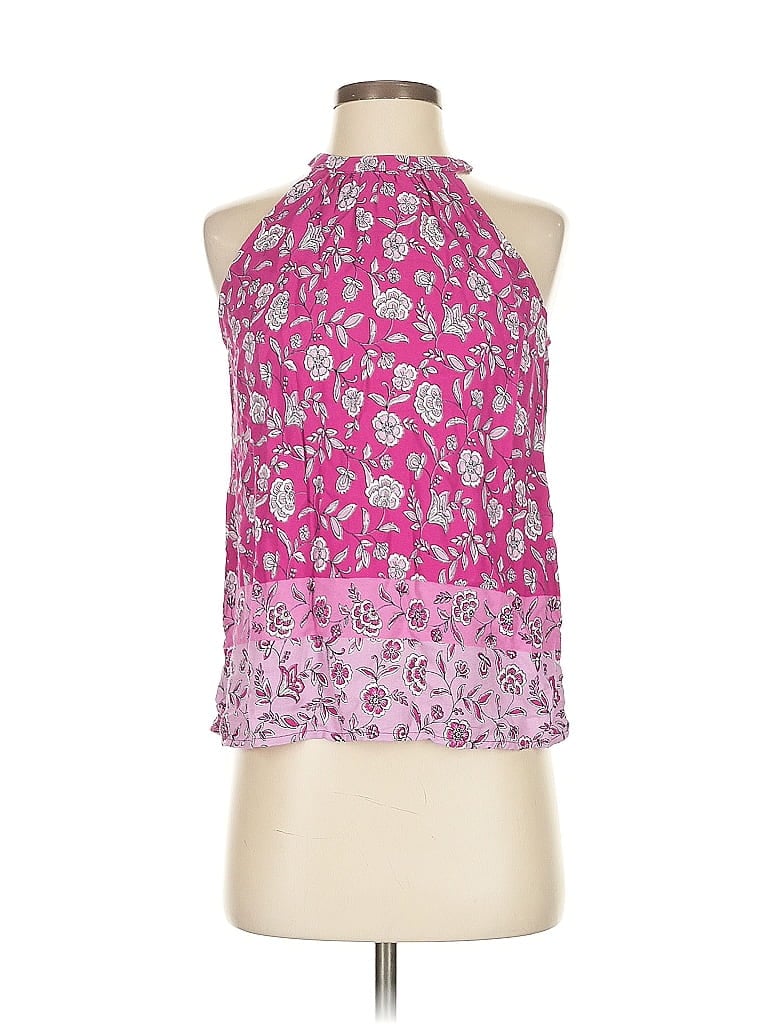 Pre-owned Ann Taylor Loft Sleeveless Blouse In Pink