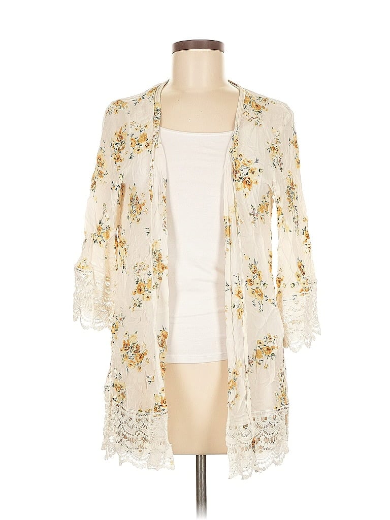 Pre-owned Mason & Belle Kimono In White