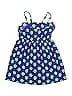Cherokee 100% Polyester Hearts Blue Dress Size 3T - photo 1