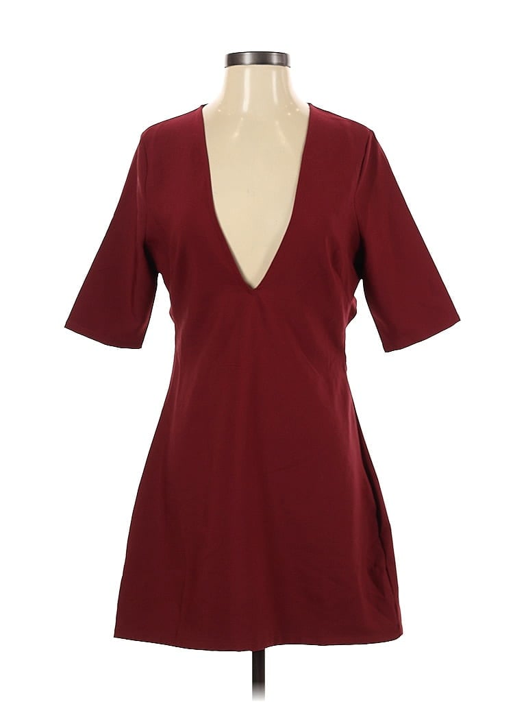 Pre-owned Tobi Casual Dress In Burgundy
