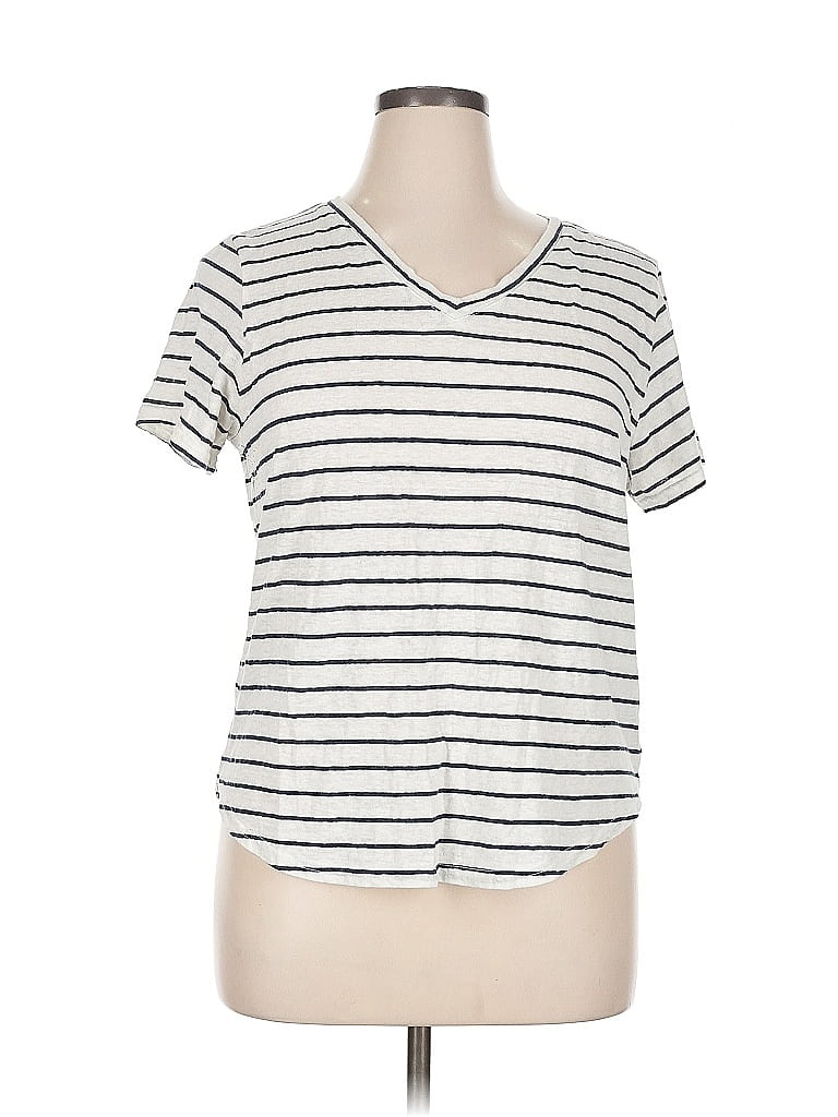 Pre-owned Carly Jean Short Sleeve T-shirt In White