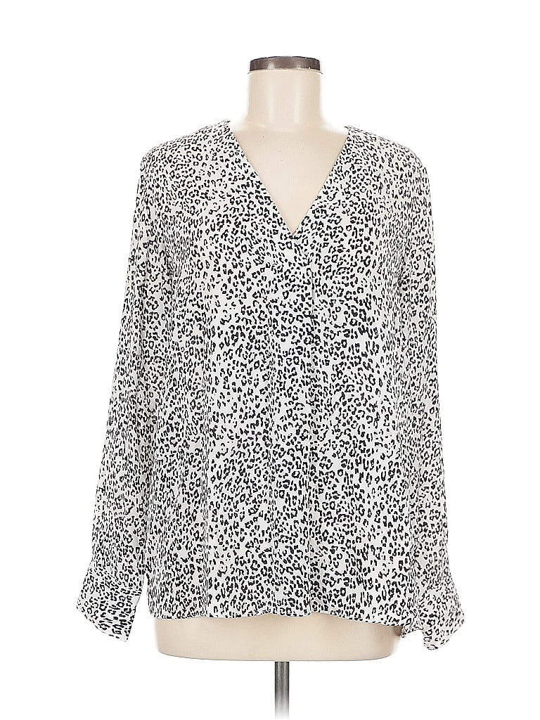 Pre-owned Banana Republic Long Sleeve Blouse In Pink