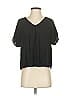 Madewell 100% Viscose Black Short Sleeve Blouse Size XS - photo 1