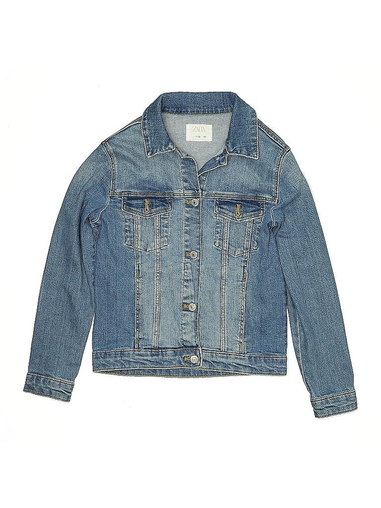 Pre-owned Zara Kids' Denim Jacket In Blue
