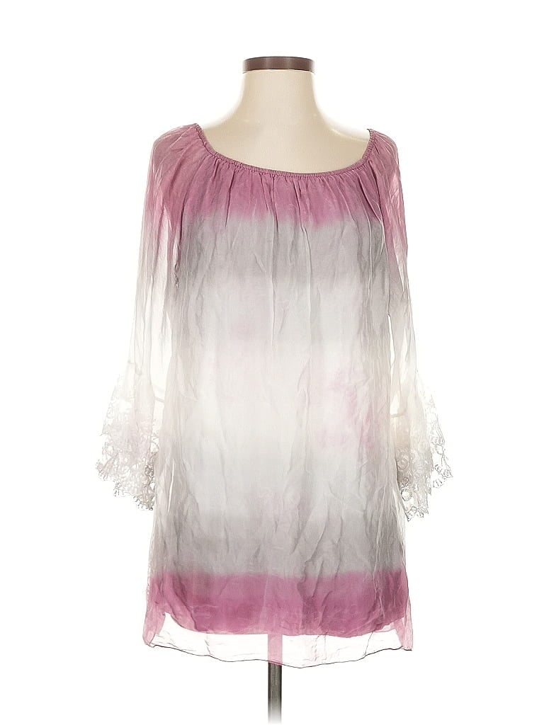Pre-owned Lola 3/4 Sleeve Blouse In Pink