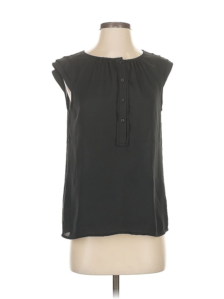 Pre-owned Ann Taylor Loft Sleeveless Blouse In Black