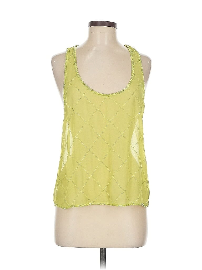 Pre-owned Xxi Tank Top Green Halter Neckline Tops