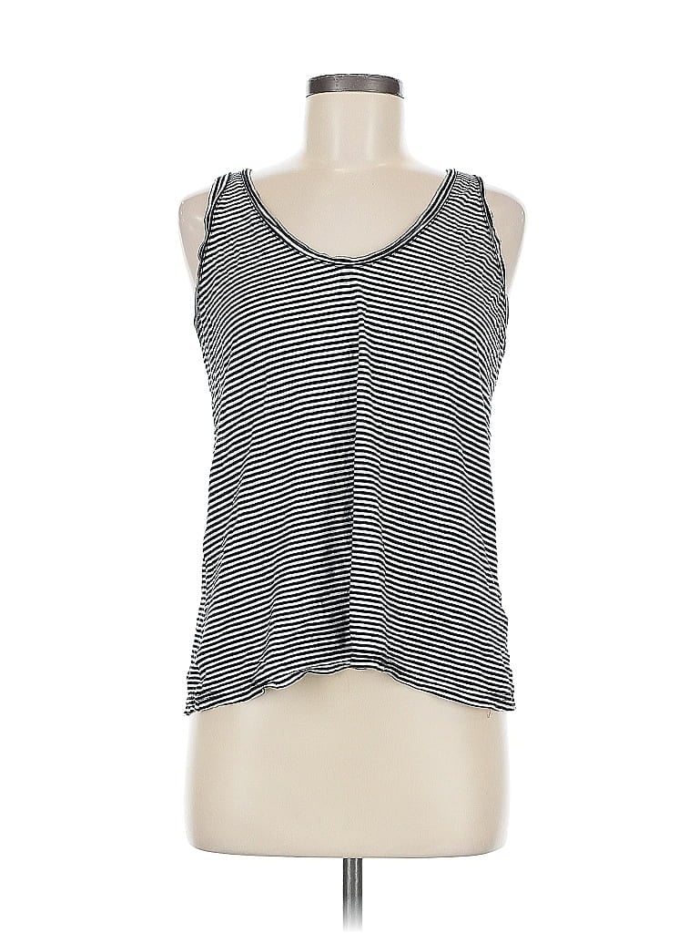 Pre-owned Susina Tank Top Gray Halter Neckline Tops