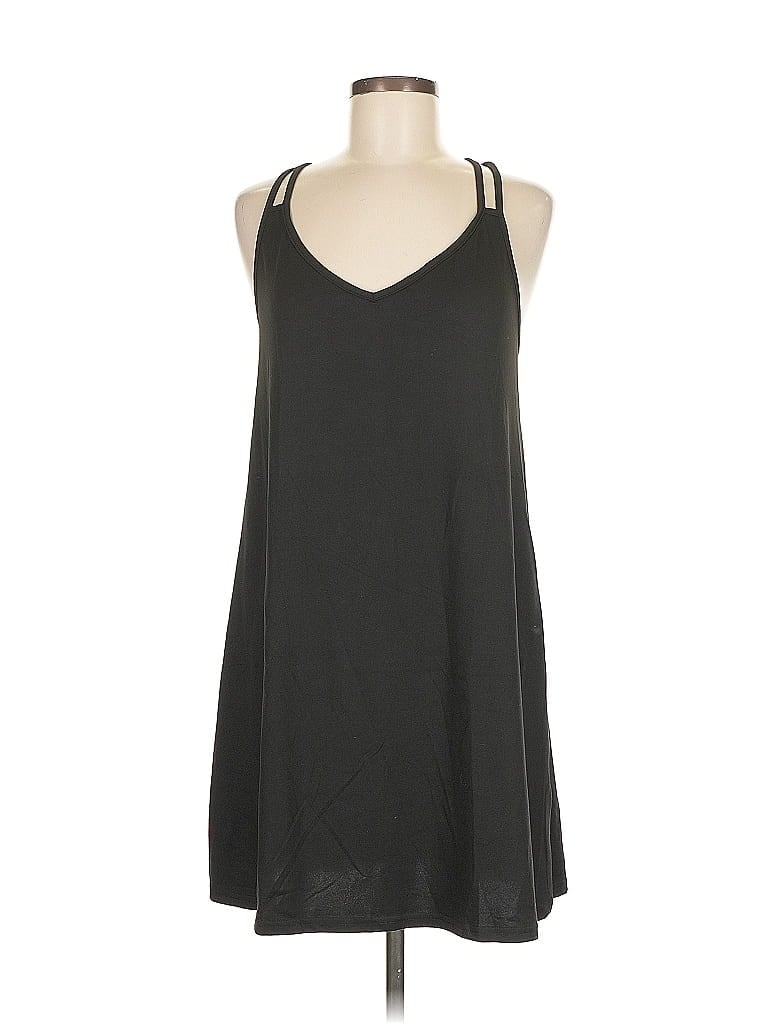 Pre-owned Ekouaer Sleeveless Top Black Halter Neckline Tops