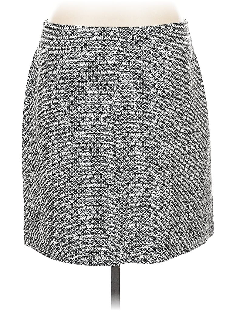 Pre-owned Ann Taylor Loft Outlet Casual Skirt In Gray