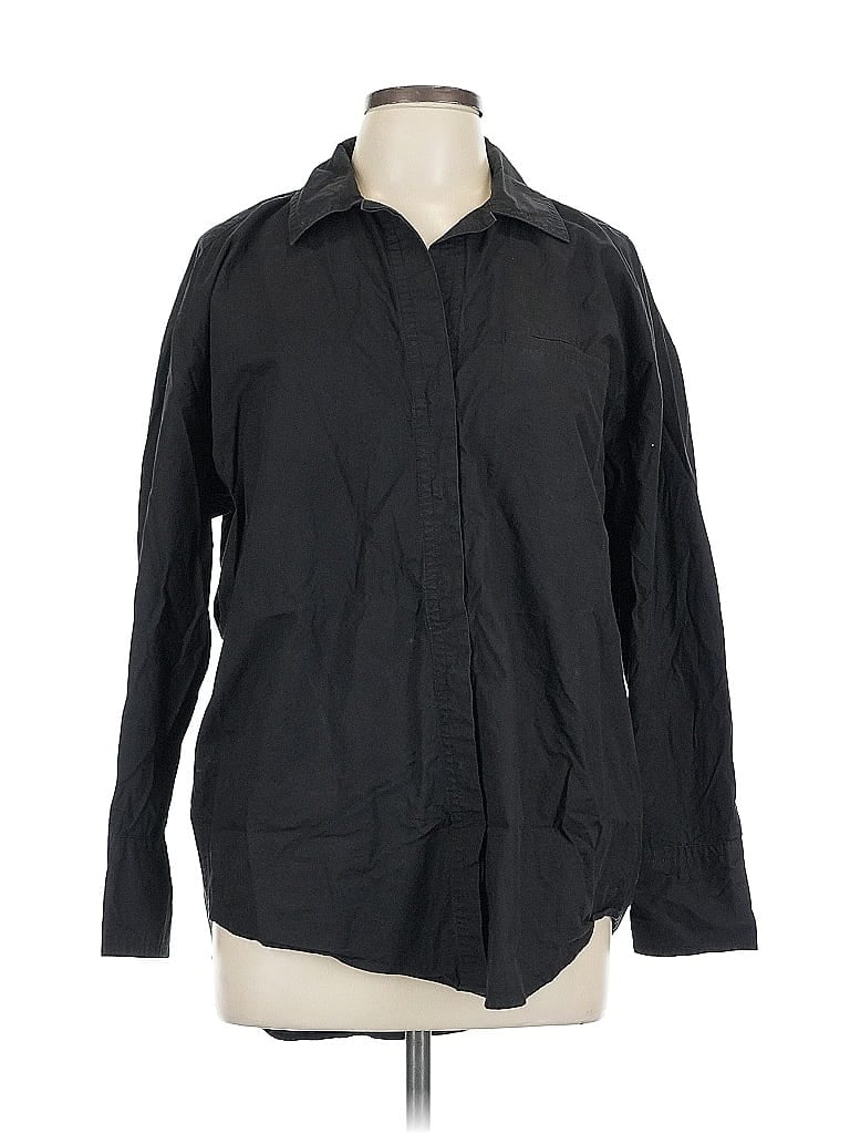 BANANA REPUBLIC Pre-owned Long Sleeve Button Down Shirt In Black