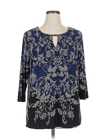 Roz & Ali 3/4 Sleeve Blouse (view 1)