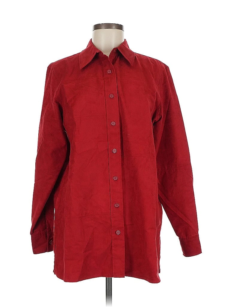 LIZ CLAIBORNE Pre-owned Long Sleeve Blouse In Red