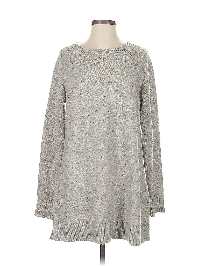 Pre-owned Ann Taylor Loft Pullover Sweater In Gray