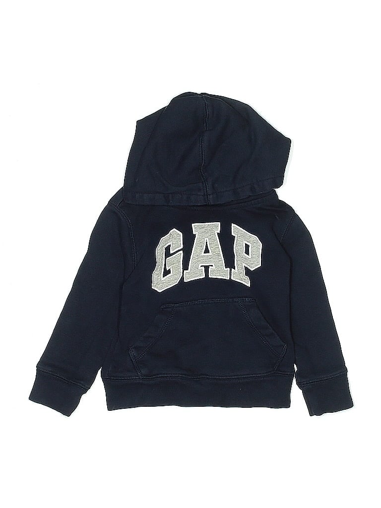 Pre-owned Baby Gap Kids' Zip Up Hoodie In Blue