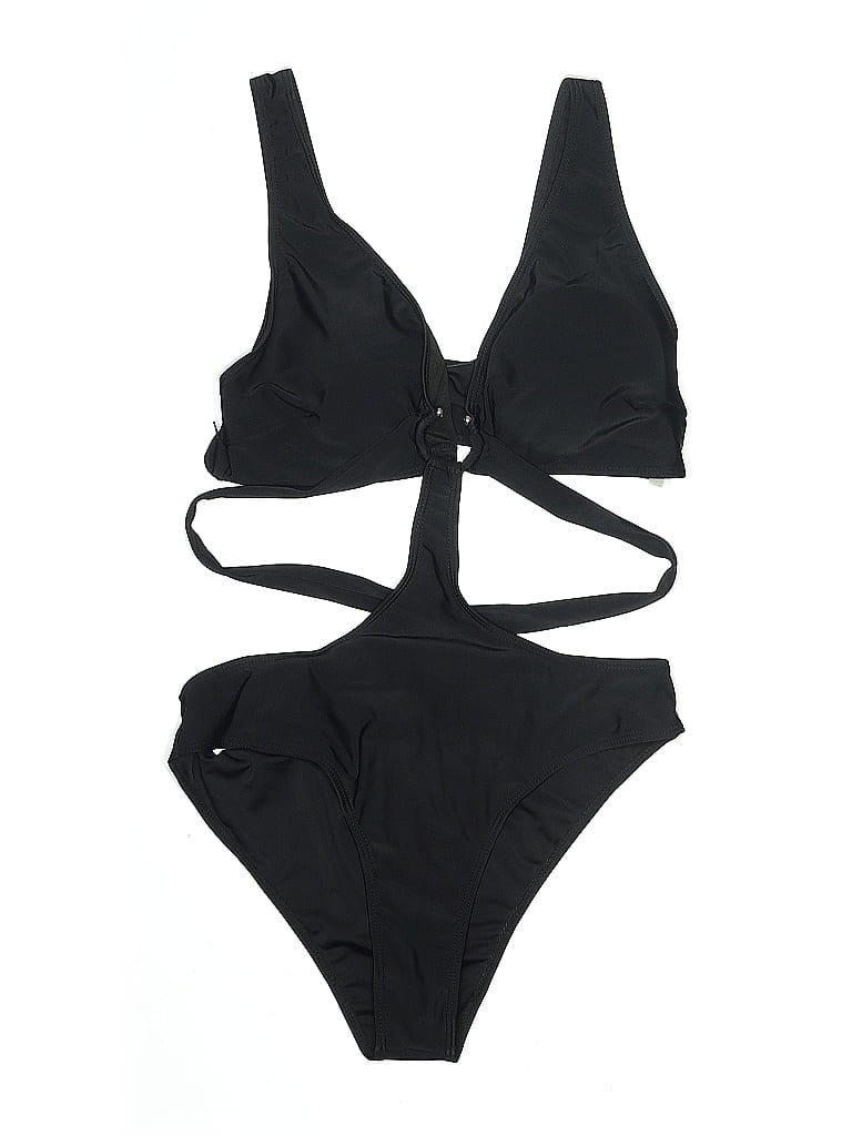 Pre-owned Unbranded One Piece Swimsuit In Black
