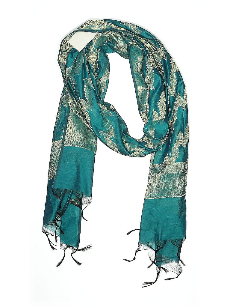 Pre-owned Assorted Brands Scarf In Blue