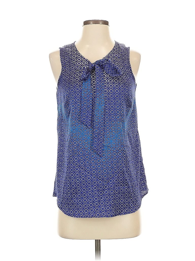 Pre-owned The Limited Sleeveless Blouse In Blue