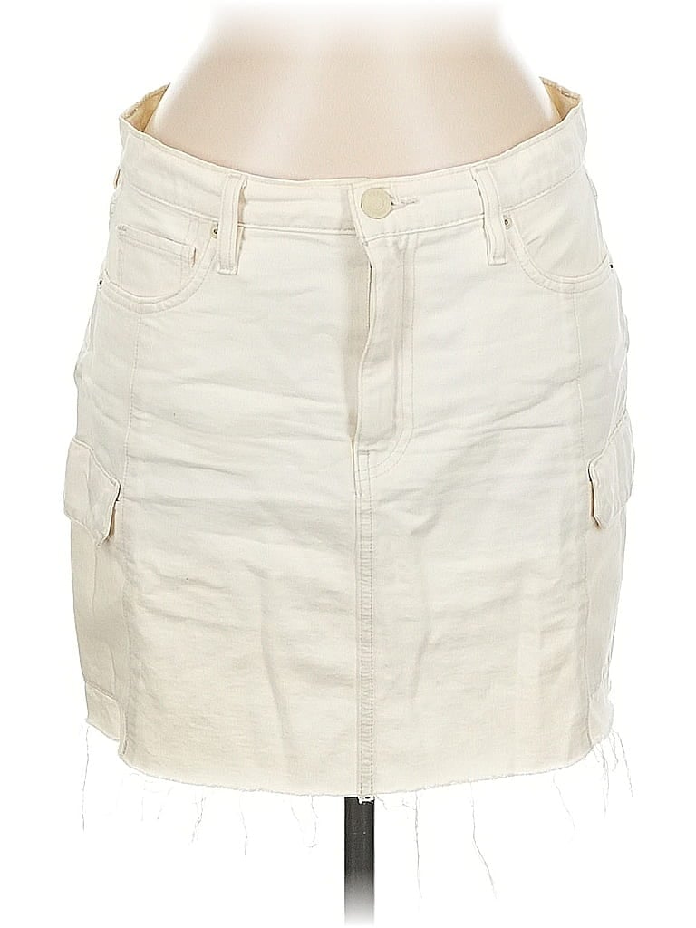 HUDSON Pre-owned Denim Skirt In White