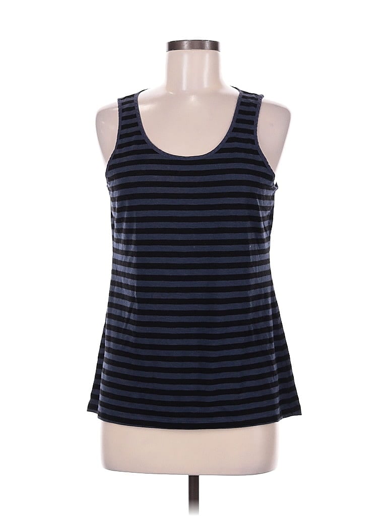 Pre-owned Sonoma Life + Style Tank Top Blue Halter Neckline Tops