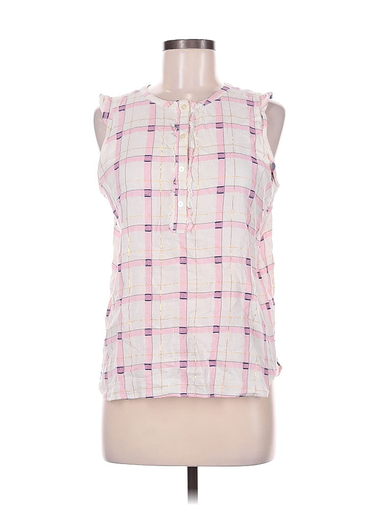 Pre-owned Ann Taylor Loft Sleeveless T-shirt In Pink