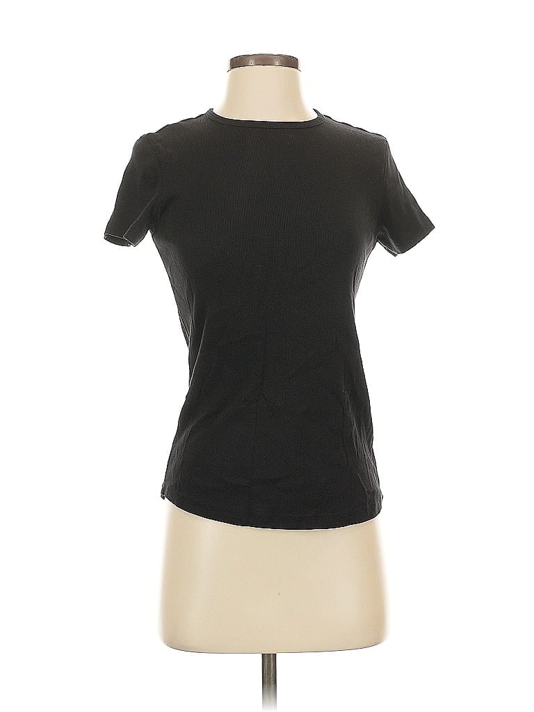 Pre-owned T Tahari Short Sleeve T-shirt In Black