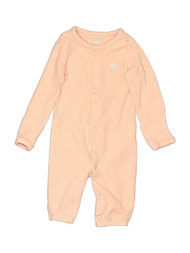 Pre-owned Just One You Made By Carter's Babies' Long Sleeve Onesie In Pink