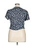 Shein Curve Floral Blue Short Sleeve T-Shirt Size 14 Plus (1) - photo 2