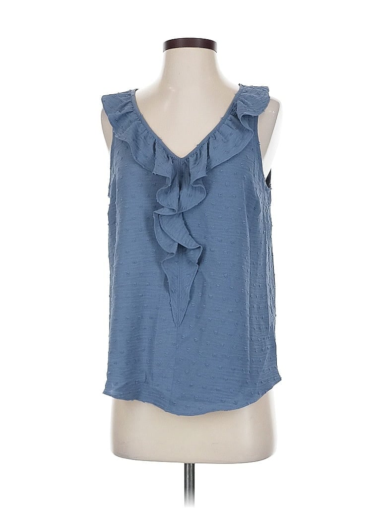 Pre-owned Lc Lauren Conrad Sleeveless Blouse In Blue