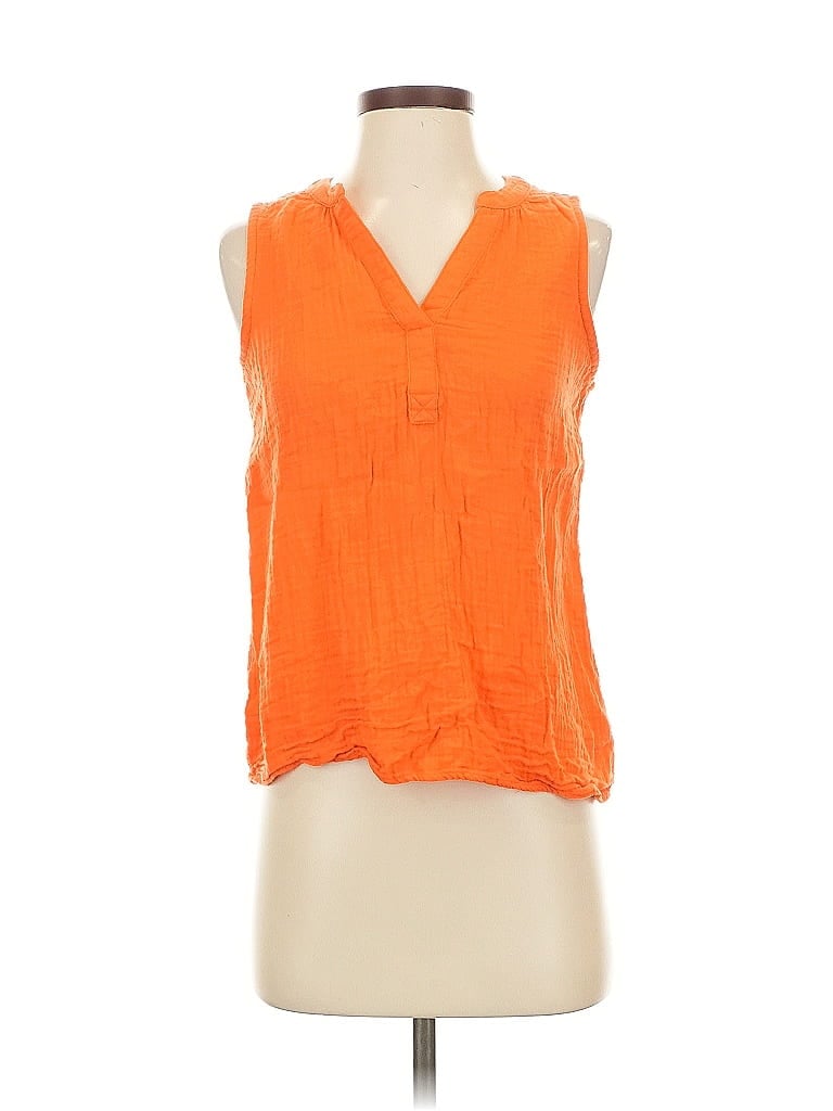 Pre-owned Sonoma Goods For Life Sleeveless Blouse In Orange