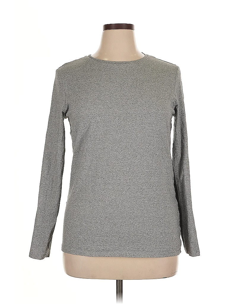 Pre-owned Primark Long Sleeve T-shirt In Gray