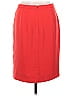 J.Crew 100% Polyester Solid Red Orange Formal Skirt Size 6 - photo 2