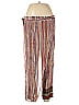 Blank London Stripes Gold Burgundy Casual Pants Size S - photo 1