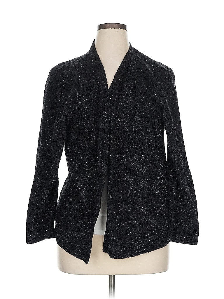 STYLE & CO Pre-owned Cardigan Sweater In Black