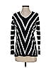 Etcetera Chevron-herringbone Black Blue Pullover Sweater Size XS - photo 1
