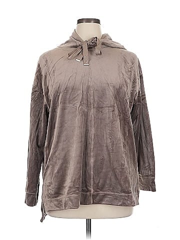 Zenergy by Chico's Zip Up Hoodie (view 1)