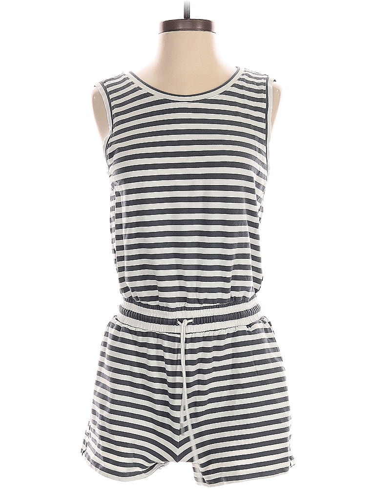 Pre-owned Evereve Romper In Gray