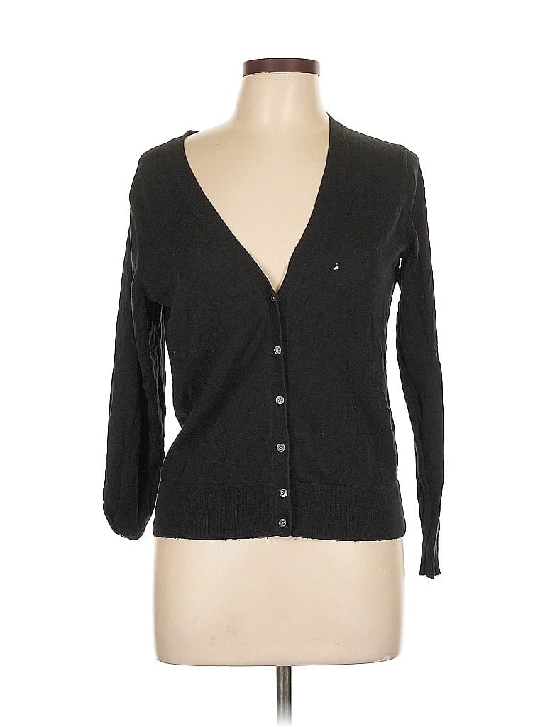 Pre-owned Banana Republic Factory Store Cardigan Sweater In Black