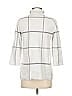 Tahari Plaid White Gray Turtleneck Sweater Size S - photo 2