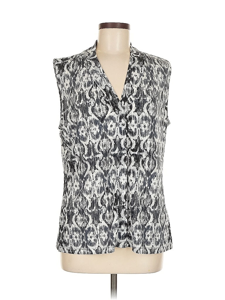 Pre-owned Calvin Klein Sleeveless Blouse In Blue