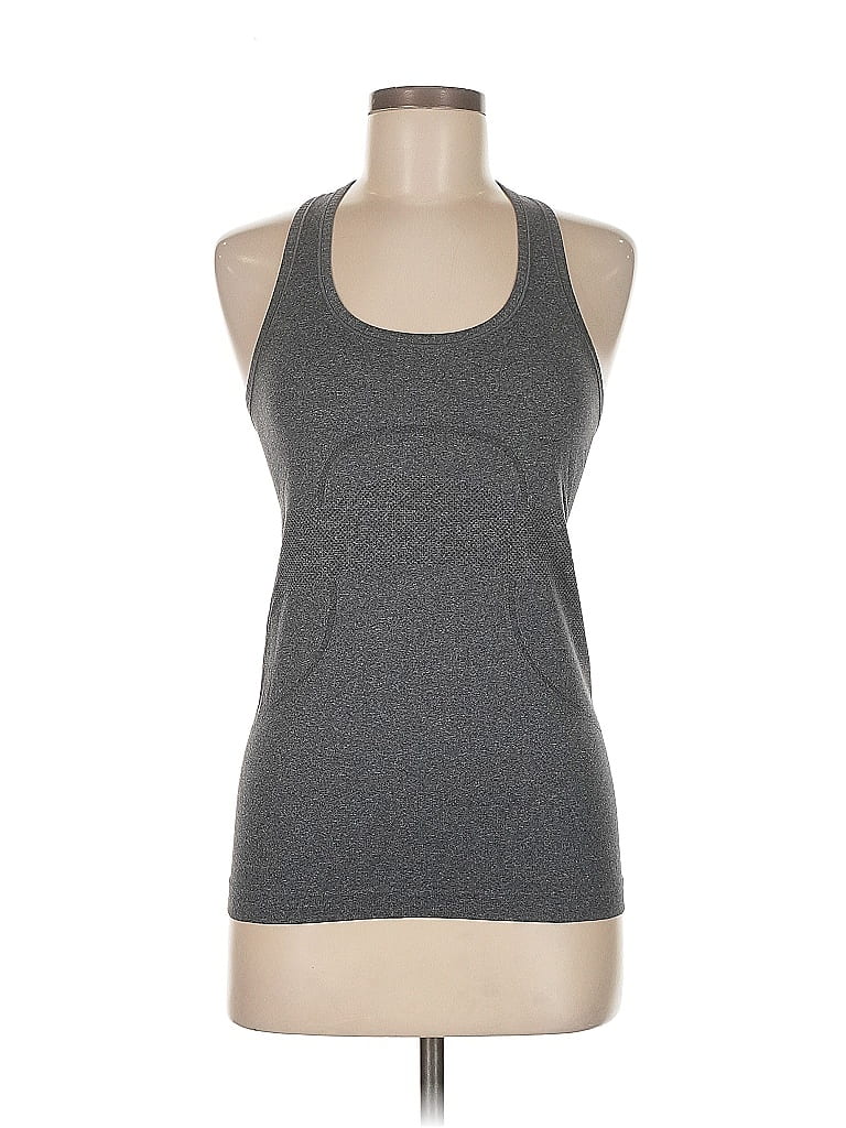 Pre-owned Lululemon Athletica Active Tank Top In Gray