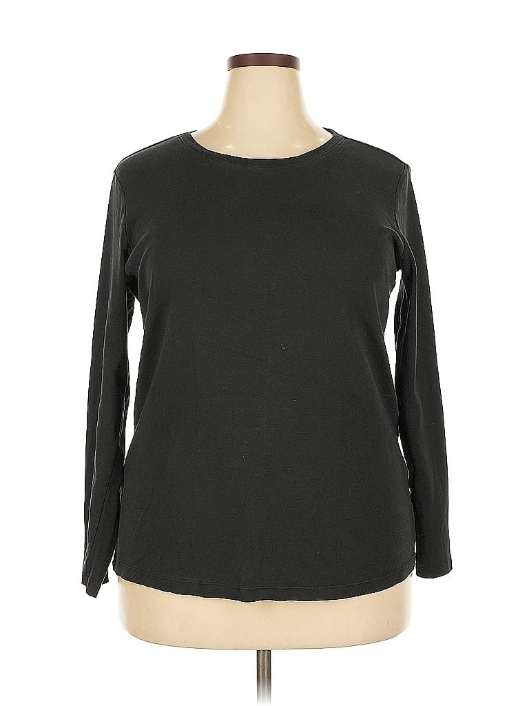 EDDIE BAUER Pre-owned Long Sleeve T-shirt In Black
