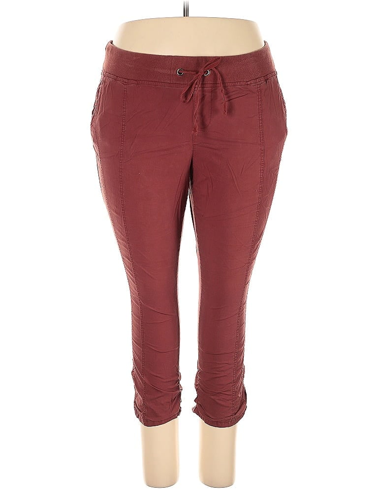 Pre-owned Torrid Casual Pants In Burgundy