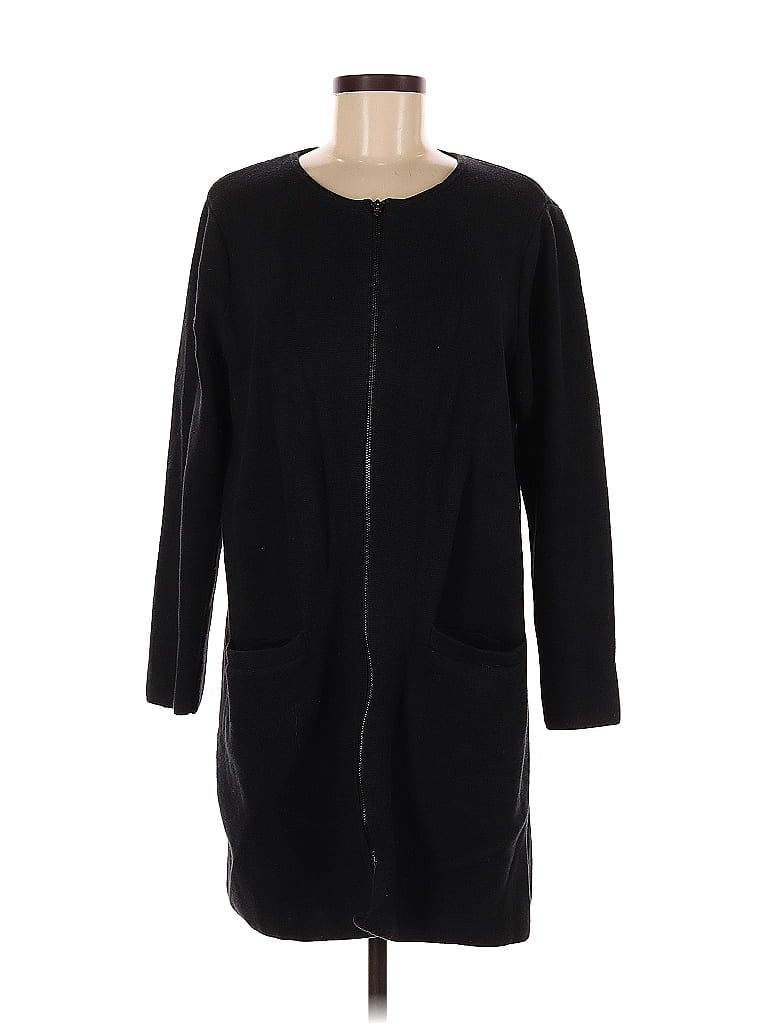 Pre-owned Banana Republic Factory Store Coat In Black