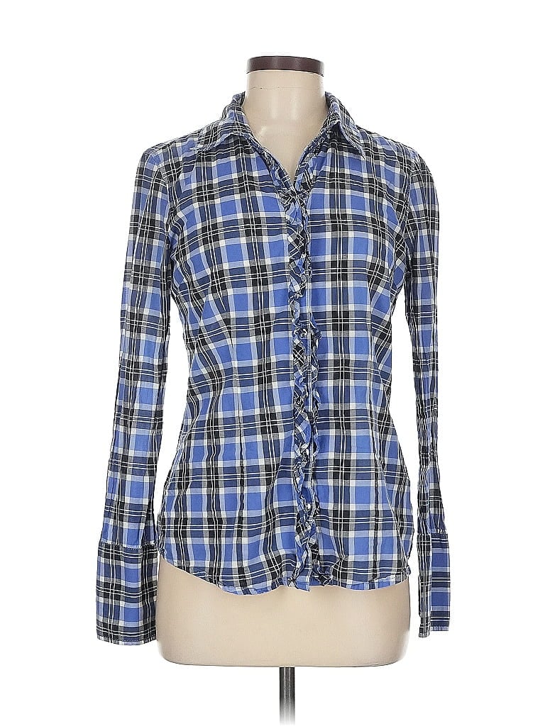 BANANA REPUBLIC Pre-owned Long Sleeve Button Down Shirt In Blue