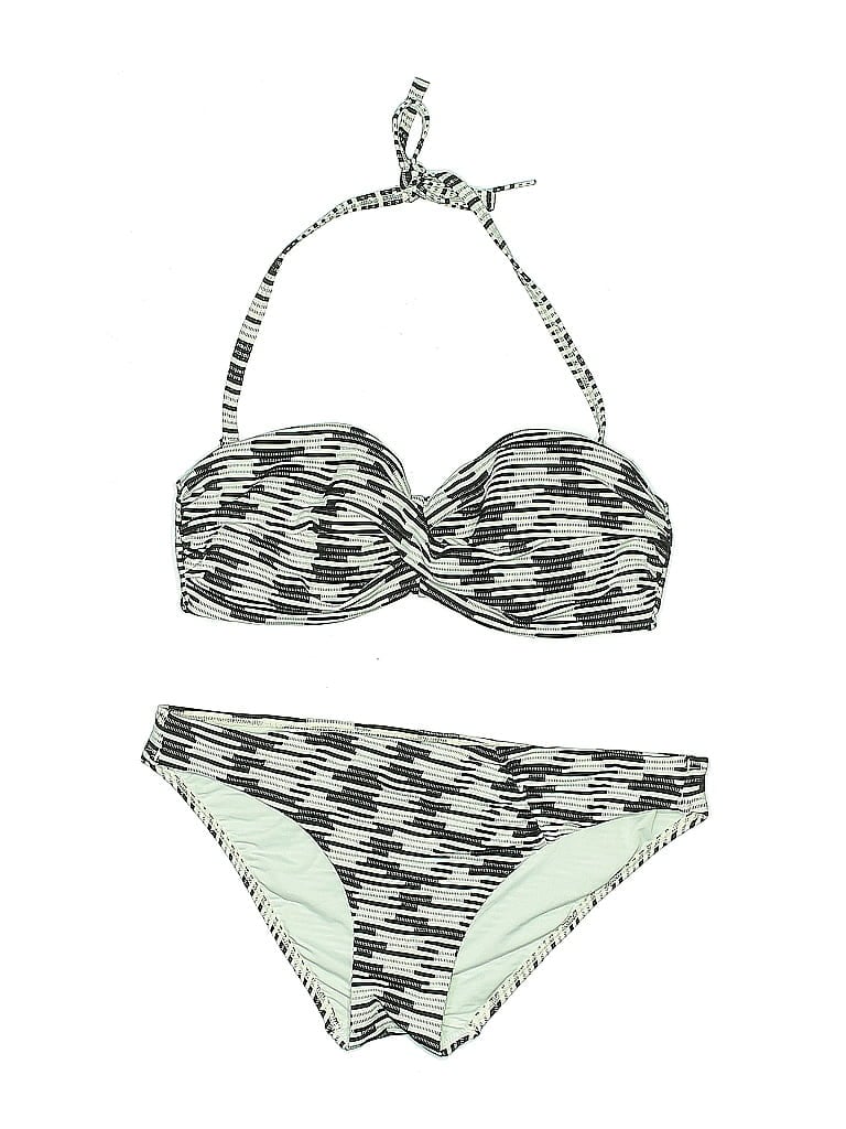 Pre-owned Victoria's Secret Two Piece Swimsuit In Gray