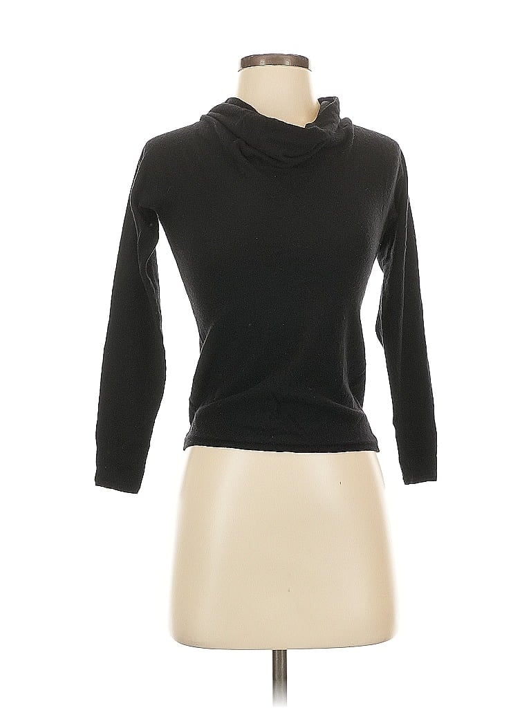 Pre-owned Eileen Fisher Wool Pullover Sweater In Black