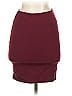 Sweet 100% Polyester Solid Burgundy Casual Skirt Size S - photo 2